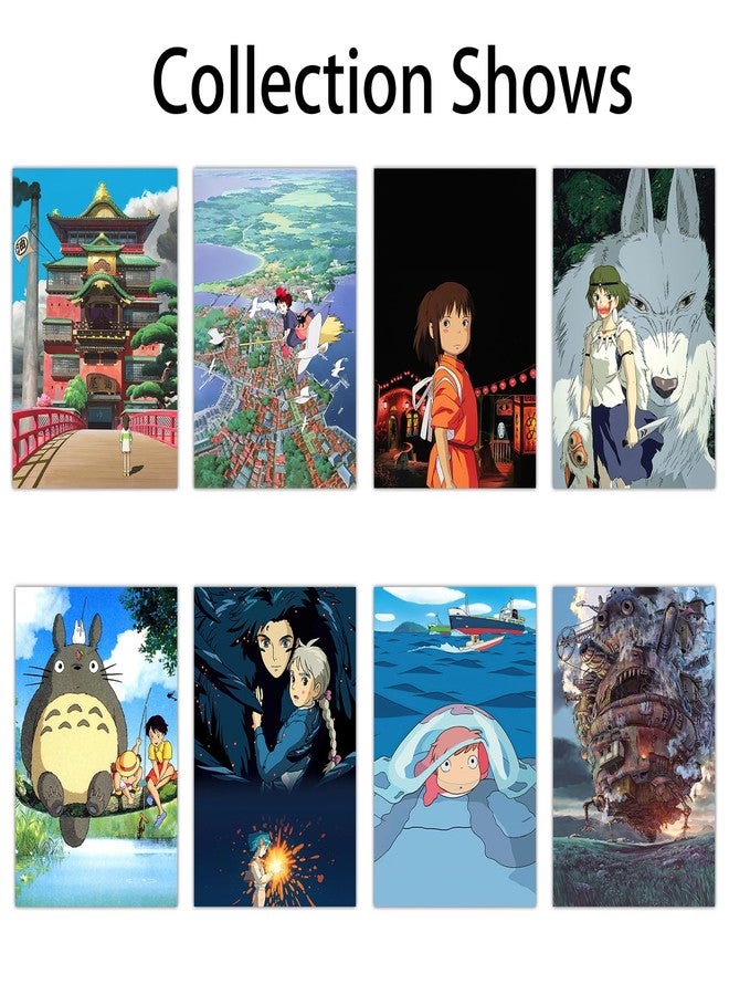 Pounchi Japanese Anime Posters (8 Pcs with Glue Dots) 11.2" x 16.5" Cartoon HD Printing Poster Unframed Version for Room Bedroom Club Wall Art Decor for Teens - Image 2