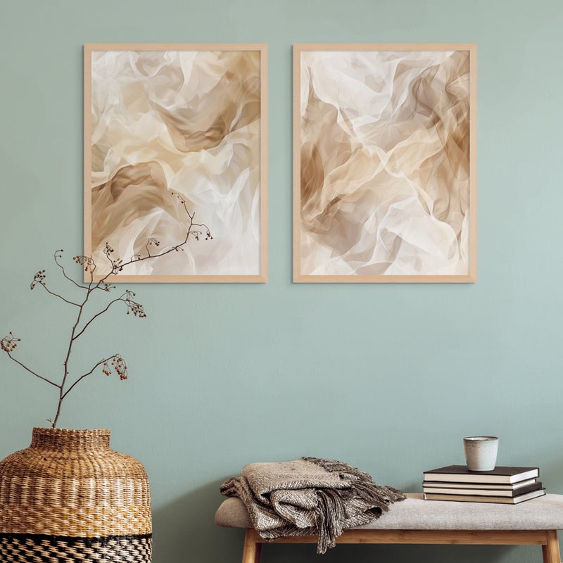 آرت دیکور  طباعة فنية مؤطرة بورتريه لفن جداري تجريدي حديث بتصميم معاصر وأسلوب بسيط – لوحات تجريدية عصرية لديكور الجدران في غرفة المعيشة، غرفة النوم، المكتب، أو الاستوديو – ديكور منزلي أنيق ومثالي للإهداء. - Image 3