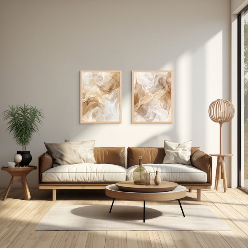 آرت دیکور  طباعة فنية مؤطرة بورتريه لفن جداري تجريدي حديث بتصميم معاصر وأسلوب بسيط – لوحات تجريدية عصرية لديكور الجدران في غرفة المعيشة، غرفة النوم، المكتب، أو الاستوديو – ديكور منزلي أنيق ومثالي للإهداء. - Image 2