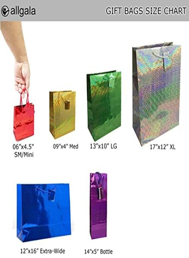 allgala 12-PC 17"x12" X-large Premium Hologram Gift Bags-GP50303 - Image 3