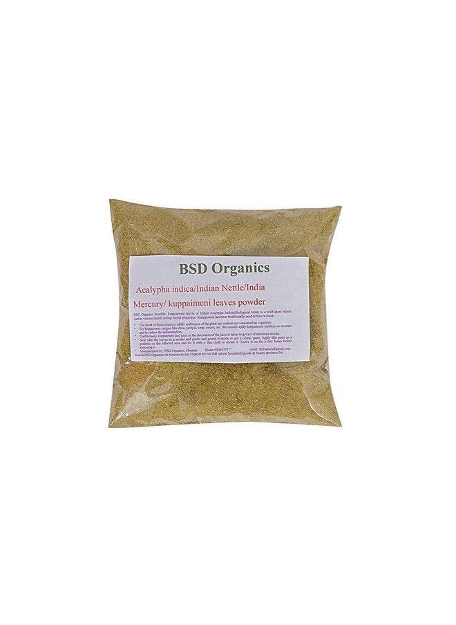 BSD Organics BSD Organics Leaves Powder of Acalypha indica/Indian Nettle/Indian Mercury/Indian Copperleaf/kuppaimeni (100 Gram / 3.5 Ounce) 