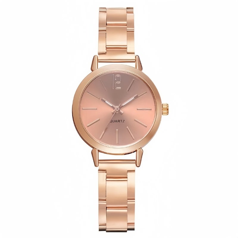 Temperament steel band ladies watch watch fashion simple trend ladies quartz watch bracelet suit wholesale generation Rose single