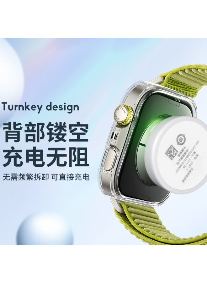 Binghong Huawei Watch Fit4 Protective Case And Screen Protector Full Coverage High Transparency Shockproof Scratch-resistant - Silver