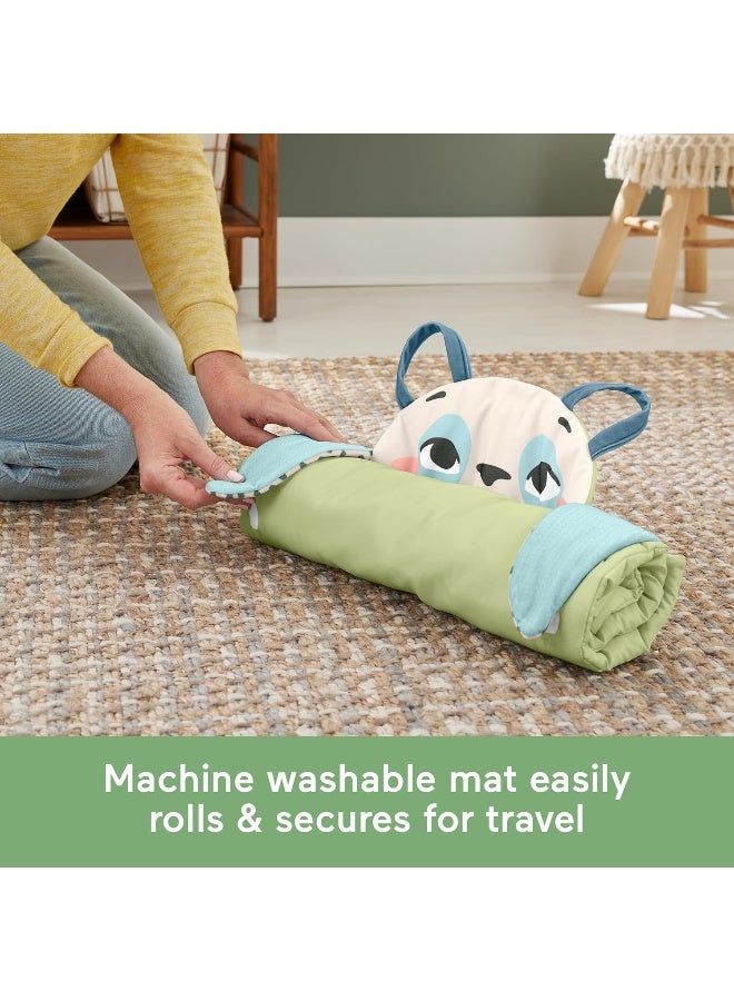 Fisher-Price Baby Toy Planet Friends Roly-Poly Panda Play Mat, Portable Tummy Time Developmental Activity For Newborns Ages 0+ Months  - Image 5