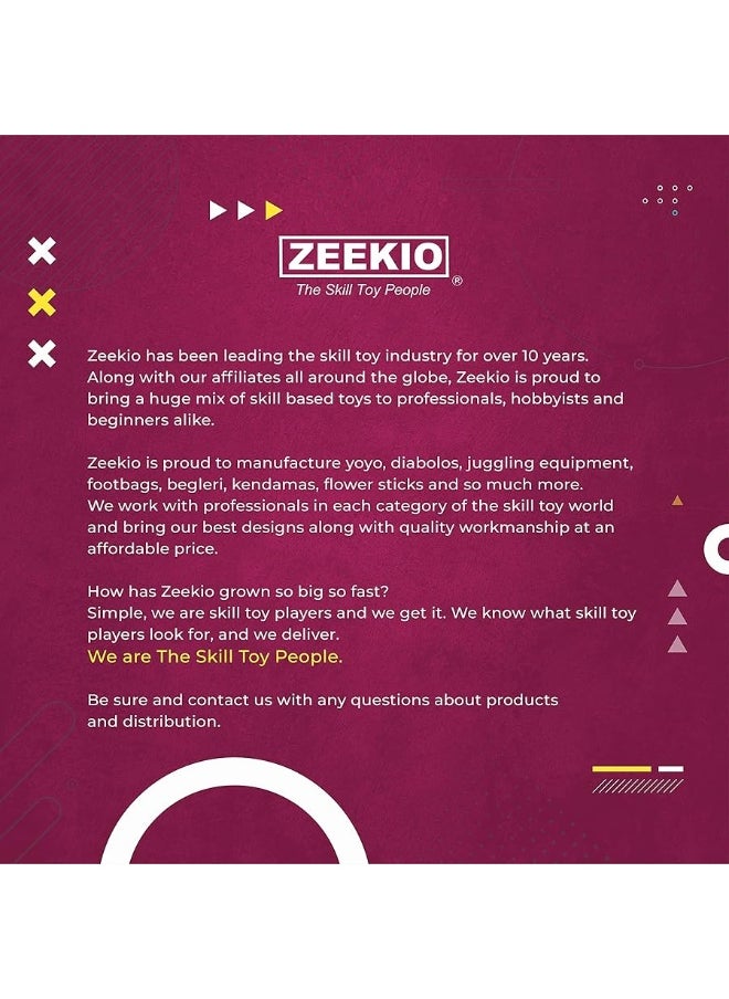 Zeekio Zeekio - Tie Dye Festival Juggling Ball - Professional Grade - Suitable for All Levels & Ages - Synthetic Leather Ball Durable - 120 Grams - Pack of 3 - Rainbow Burst  - Image 1