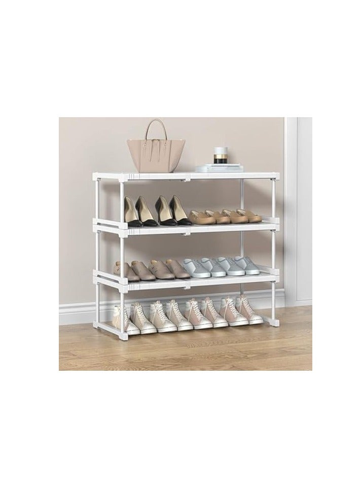 هاي هونور رف خزانة ، قابل للتعديل طول الرف ، رف الأحذية ، تحت الحوض التشطيب ، مساحة التخزين ، رفوف مكدسة للحمام ، المطبخ ، شرفة ، مرحاض ( 87-108 سم ، أبيض ) - Image 4