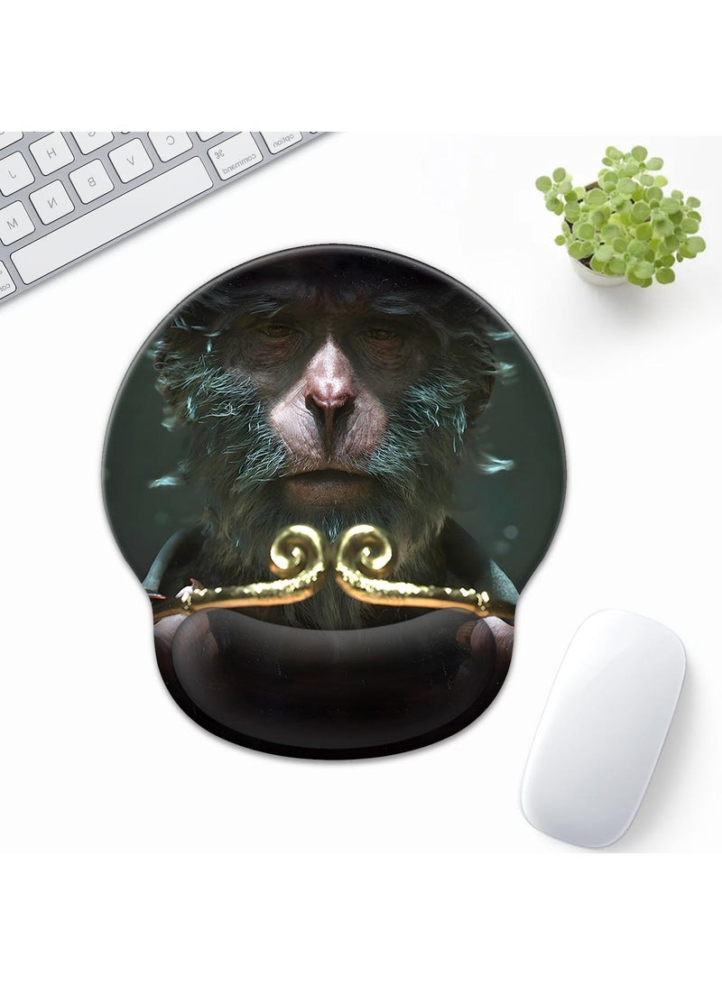 Y&D Black Myth Wukong Enlarged Superfine Fiber Soft Smooth Memory Foam Ergonomic Mouse Pad Keyboard Wrist Rest Comfortable for Desktop Laptop Mac or Gaming Stress Free Typing - Image 1