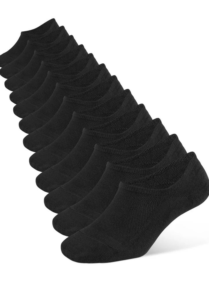 No Show Low Cut Socks for Mens Cotton Casual Sports Athletic Ankle Anti Men Short Socks Casual Cotton Socks (6 Pairs) - Image 1
