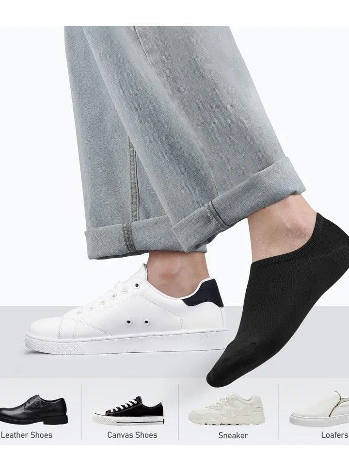 No Show Low Cut Socks for Mens Cotton Casual Sports Athletic Ankle Anti Men Short Socks Casual Cotton Socks (6 Pairs) - Image 3