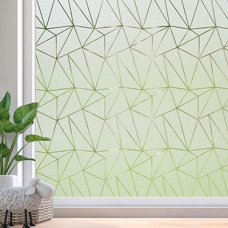 Coavas Window Privacy Film Frosted Glass Static Cling Decorative for Bathroom Door Covering UV Blocking Window Cling NonAdhesive Vinyl Sticker Day and Night Windows Tint for Home 236x787 Inch