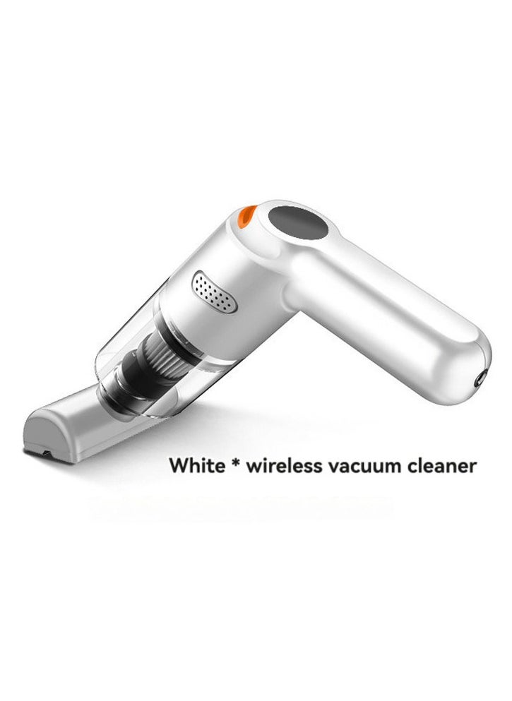 JEEJPV Car Wireless Vacuum Cleaner Car Rechargeable Dust Collector Car Home Dual-Purpose Handheld High Suction Cleaning Tool(white)  - Image 1