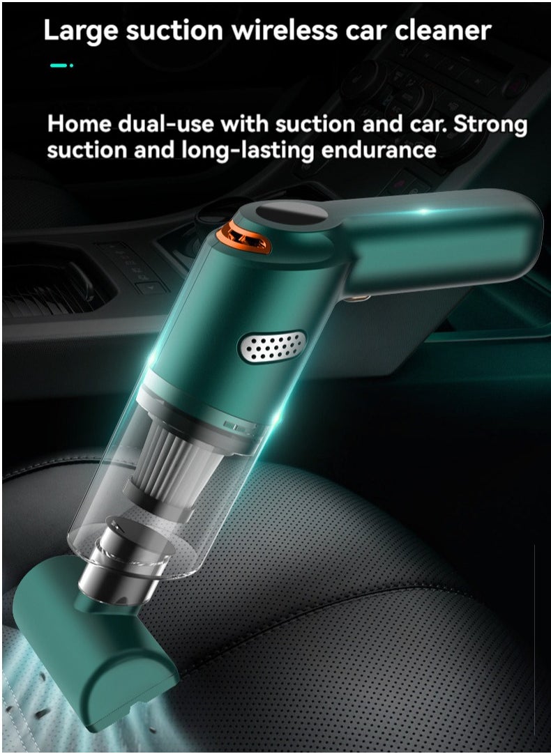 JEEJPV Car Wireless Vacuum Cleaner Car Rechargeable Dust Collector Car Home Dual-Purpose Handheld High Suction Cleaning Tool(white)  - Image 4