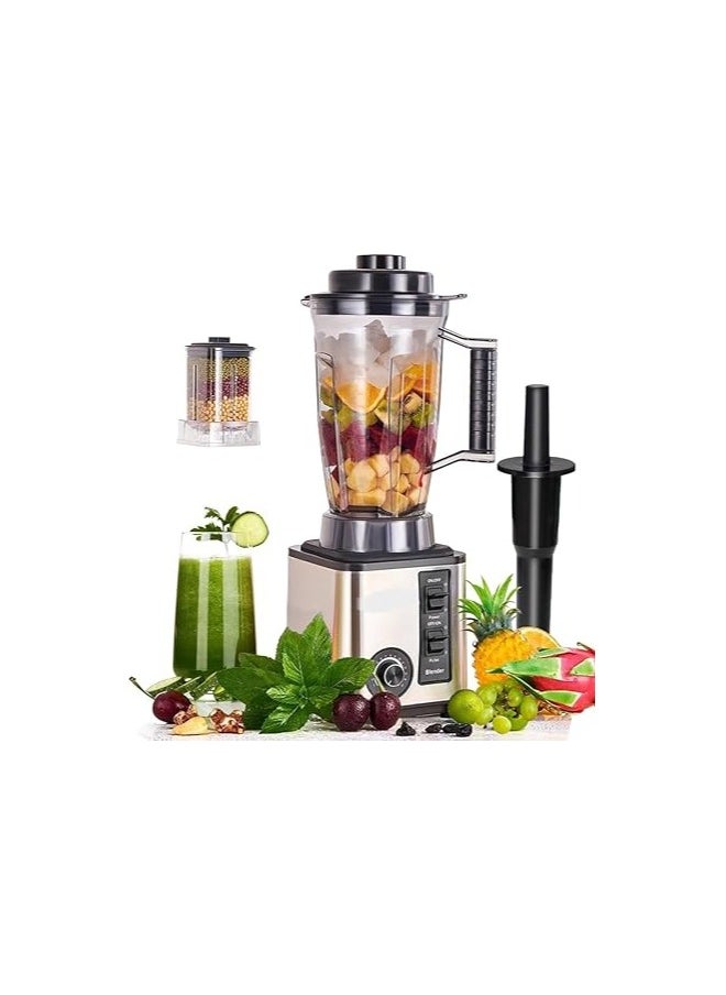 JAMAKY Italy Jamaki 2 in 1 Blender 6000W 2.5L Capacity 0.8L Grinding Bowl 15 Speed ​​Controls Overheat Protection Stainless Steel Silver 1 Year Warranty - JMK4007_ Made in Italy  - Image 5