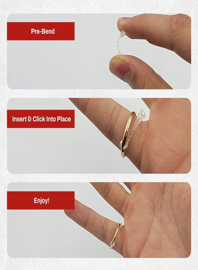 Chrome Cherry Invisible Clip-On Ring Size Adjusters (set of 20) + Jewelry Care Kit, NEW VERSION Multi 20-Pack + Care Kit () - Image 4