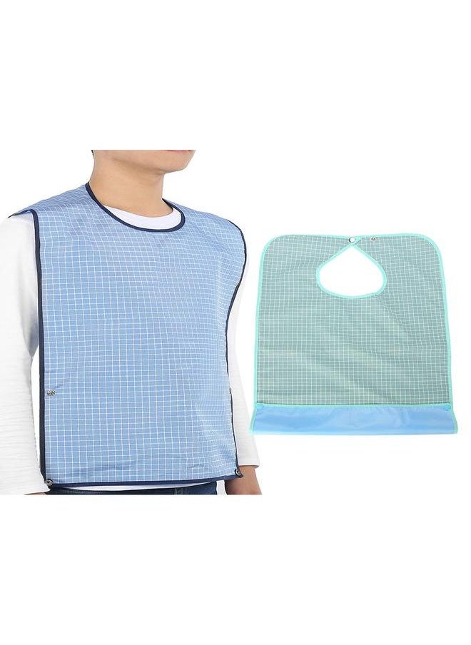 Thoraya Adult Waterproof Mealtime Bib Double Layer Elder Dinning Clothes Protector  - Image 5