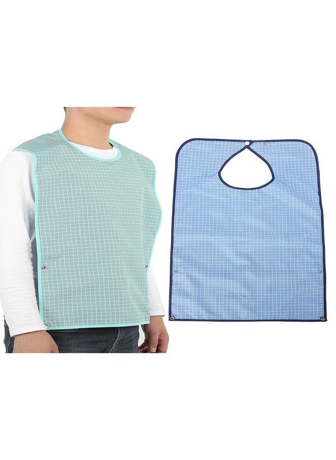 Thoraya Adult Waterproof Mealtime Bib Double Layer Elder Dinning Clothes Protector  - Image 4