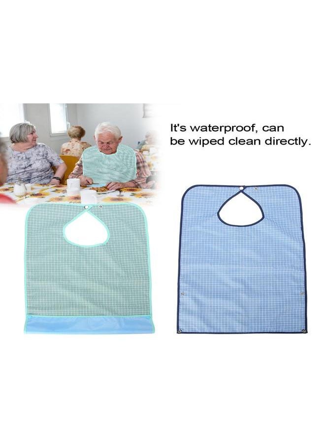 Thoraya - Adult Waterproof Mealtime Bib Double Layer Elder Dinning Clothes Protector - Image 1