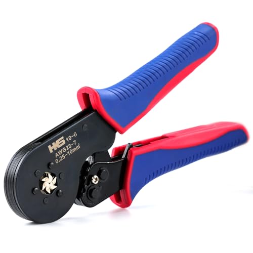 HKS Ferrule Crimping Tool AWG 237 Hexagonal Ratchet SelfAdjusting Crimper for EndSleeve Terminals