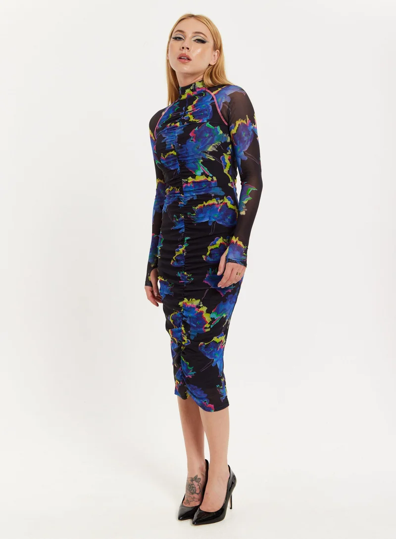 house of holland Flower Of Mars Midi Dress