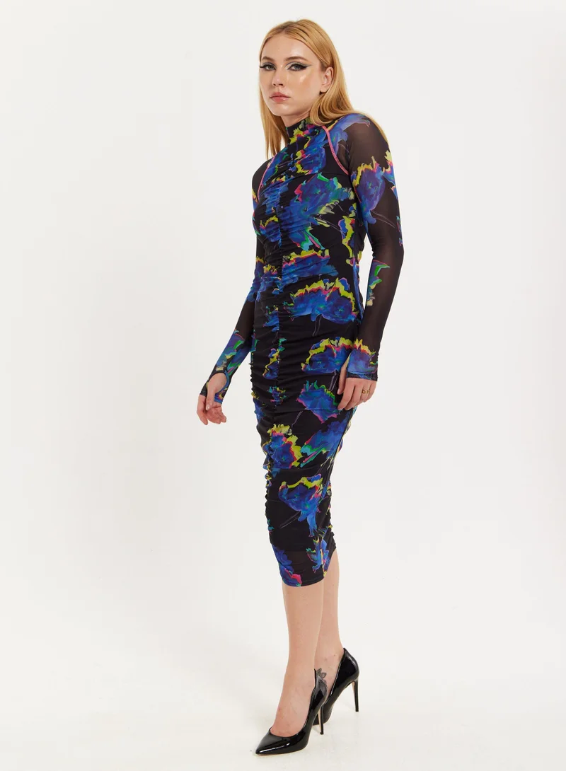 house of holland Flower Of Mars Midi Dress