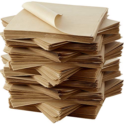 Avant Grub Eco Friendly Grease Proof 12 x 12 Deli Wrap 100 Pk Best Kraft Food Wrapping Paper Sheets for Picnic Festival Fair or BBQ Perfect Liner for Tray Basket or Boat Quality Bulk Restaurant Supply 