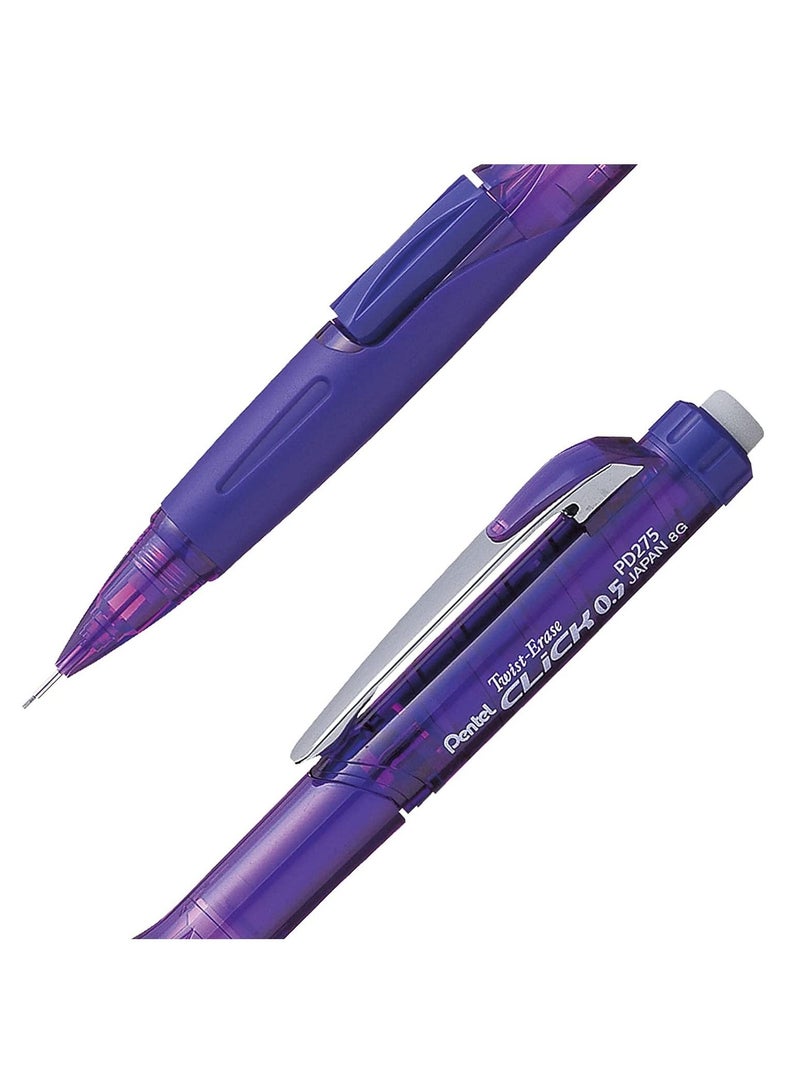 Pentel 2-Piece Mechanical Pencil 0.5mm Tip With Two Pack of Leads - Image 2