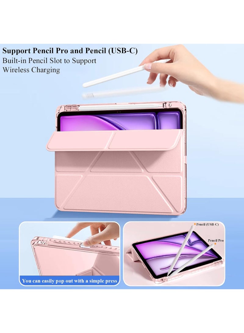 روك بو حافظة هجينة رفيعة لجهاز iPad Mini 7 (A17 Pro) 2024 / iPad Mini 6 2021، [حامل قلم مدمج] غطاء شفاف مقاوم للصدمات مع ظهر شفاف لجهاز iPad Mini الجيل السابع / السادس مقاس 8.3 بوصة - Image 5