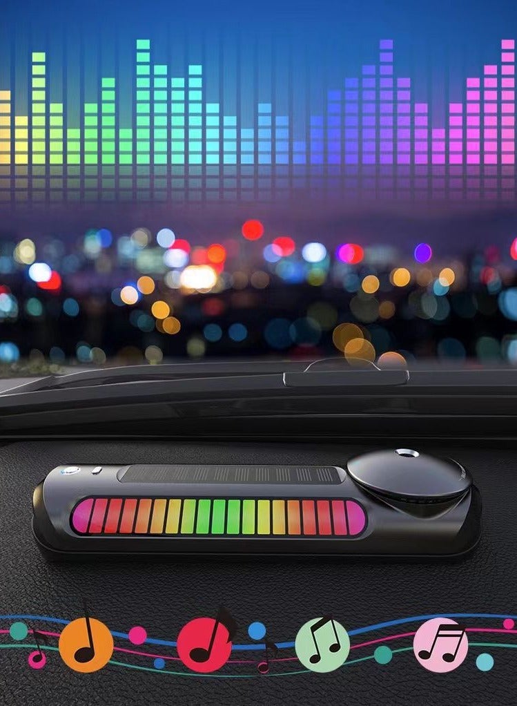 Generic Car Atomosphere Light Air Freshener RGB Light Music  - Image 1