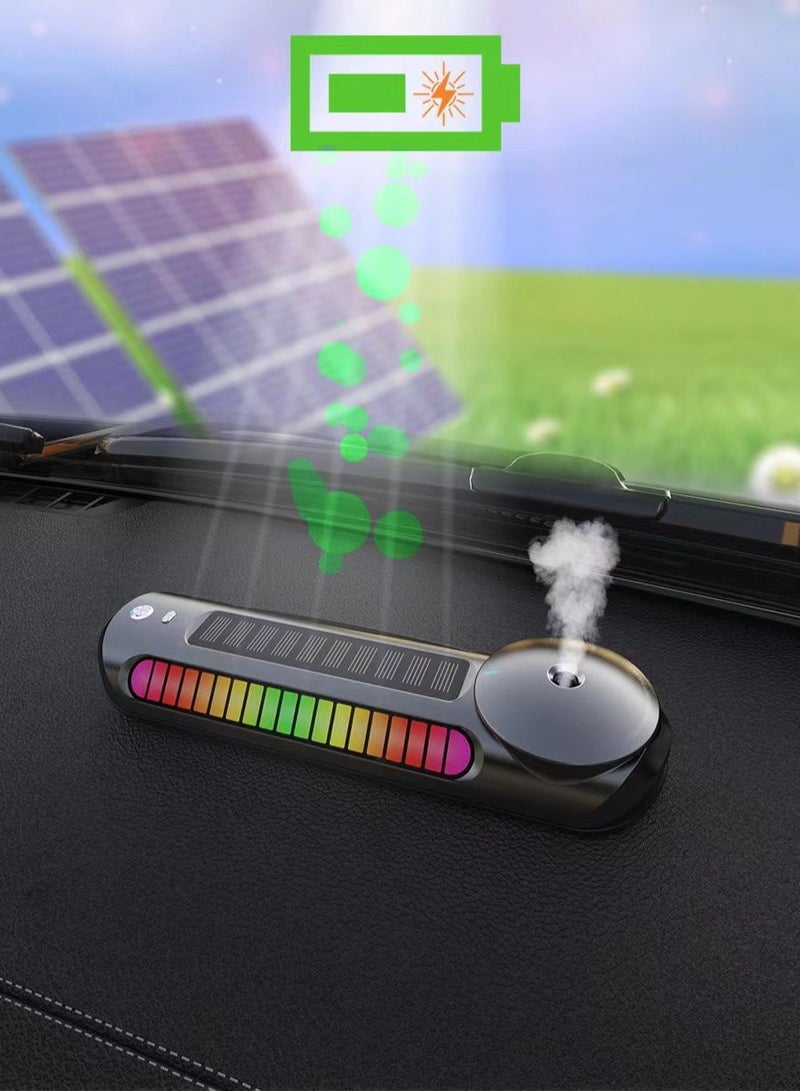 Generic Car Atomosphere Light Air Freshener RGB Light Music  - Image 3