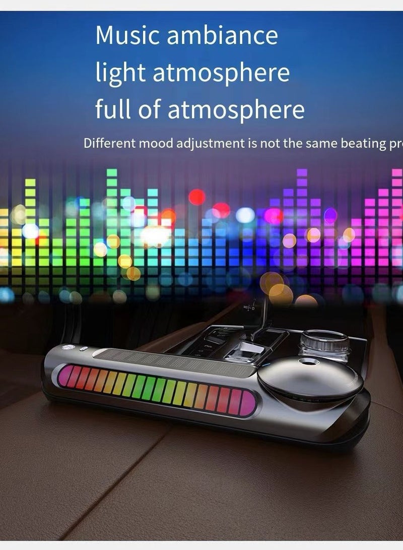 Generic Car Atomosphere Light Air Freshener RGB Light Music  - Image 4