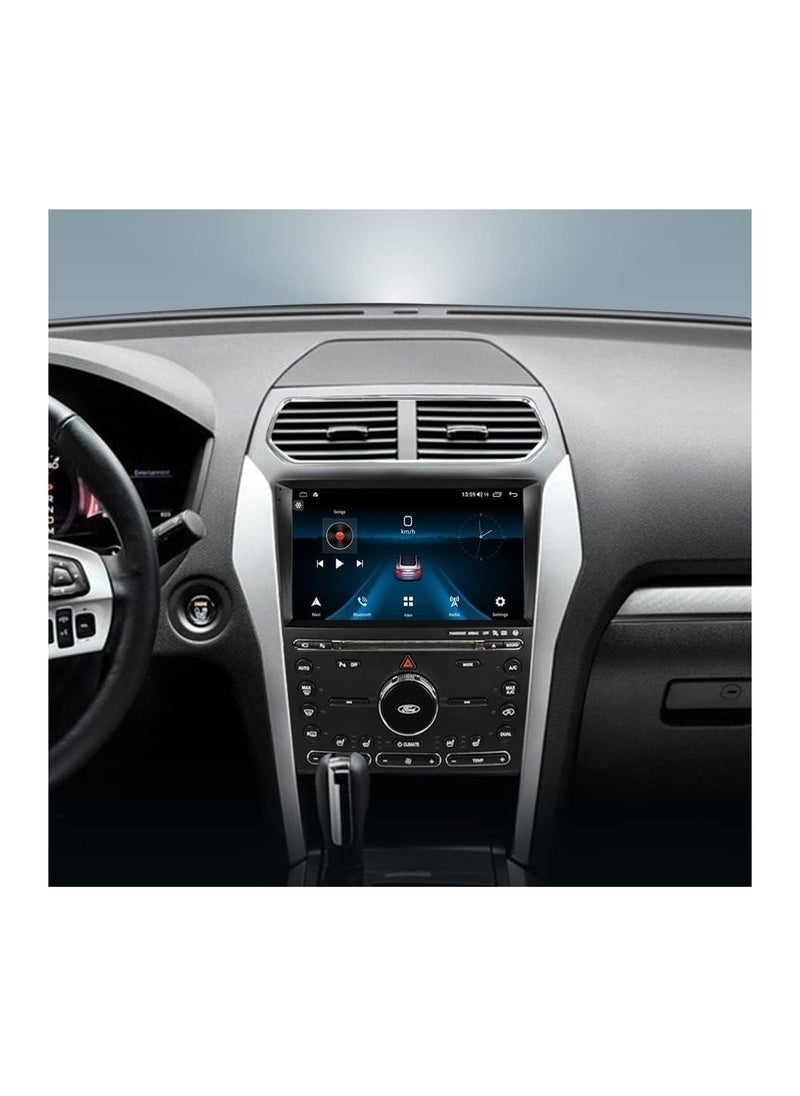 SHEZA STAR - Android Car Stereo for Ford Explorer 2011 To 2019 4GB RAM 64GB ROM Mirror-Link Wi-Fi BT, Radio GPS Navigation, 10 Inch Support Apple Carplay, IPS Touch Screen with Backup Camera Included - Image 1