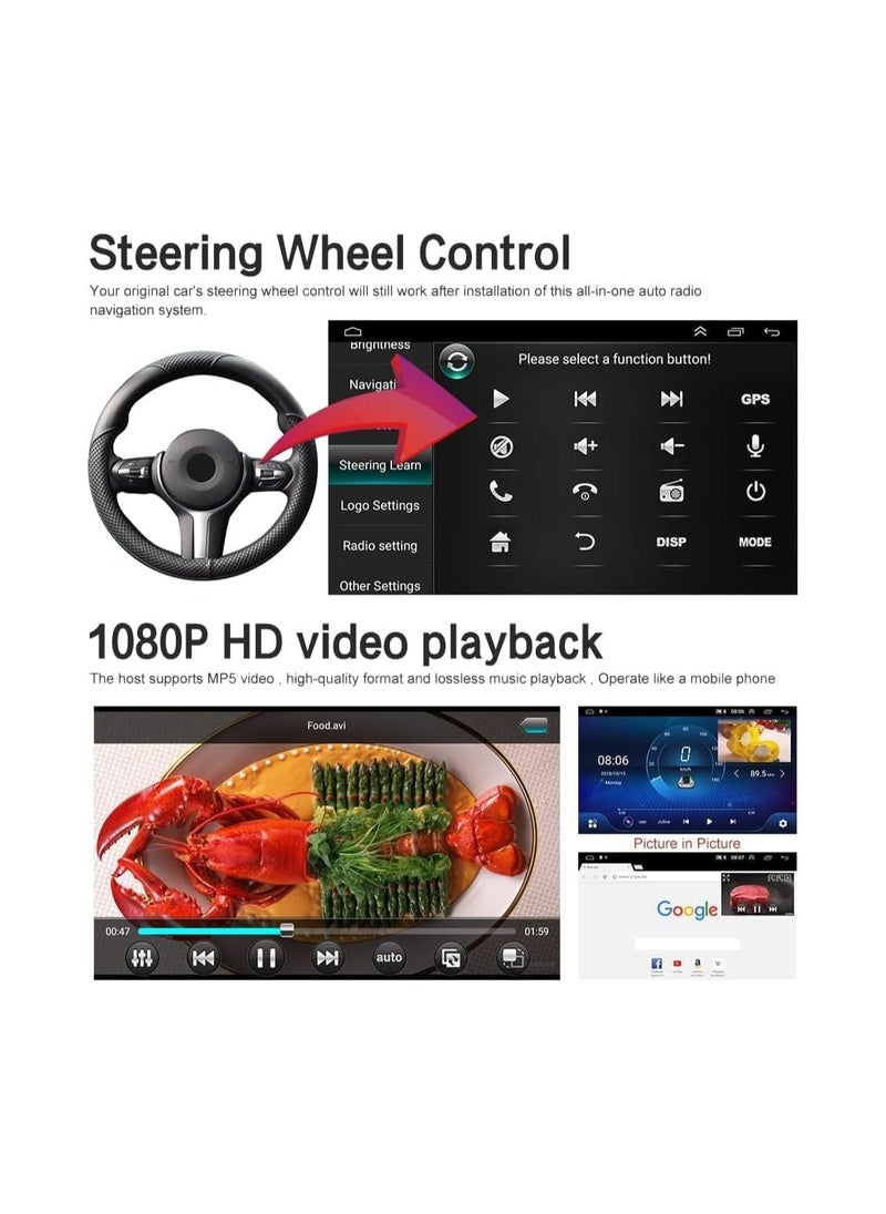 SHEZA STAR - Android Car Stereo for Ford Explorer 2011 To 2019 4GB RAM 64GB ROM Mirror-Link Wi-Fi BT, Radio GPS Navigation, 10 Inch Support Apple Carplay, IPS Touch Screen with Backup Camera Included - Image 1