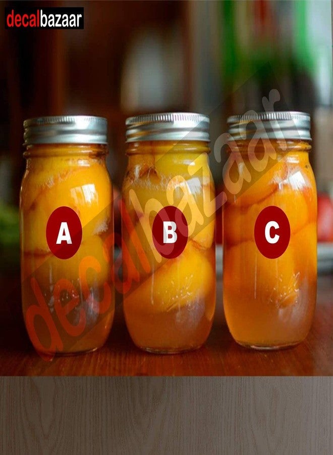 Decalbazaar A to Z Alphabet Round Letter Labels (Set 2), Vinyl Glossy Finish, 1.5 Inch, Dark Red, Indoor Outdoor Use - Image 3