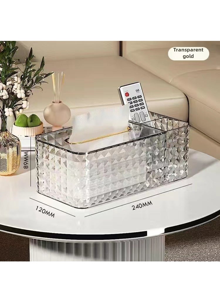 Generic Wall-Mounted Tissue Box Holder for Bathroom Kitchen clear 