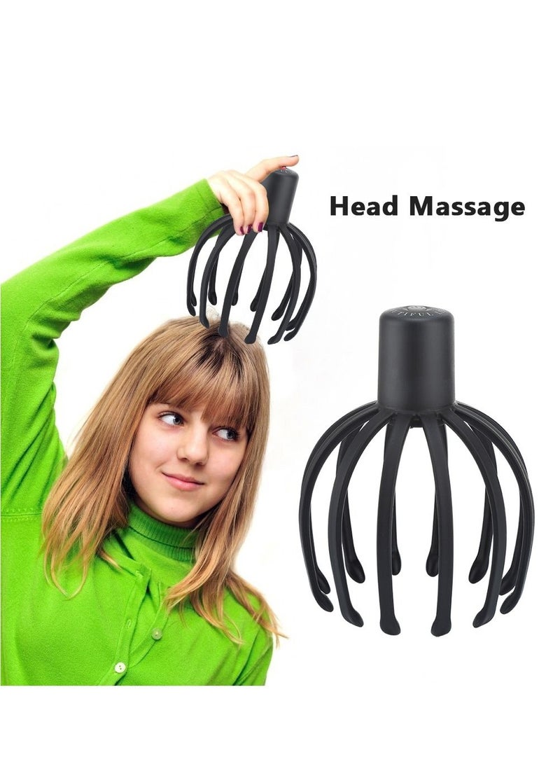 الكهربائية الأخطبوط مخلب رئيس مدلك فروة الرأس العلاجية هرش تخفيف الإجهاد والتعب الاهتزاز بلوتوث تحفيز الشعر - Image 5