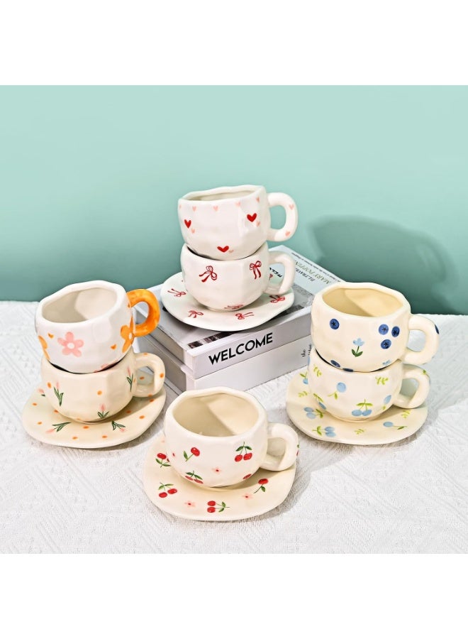 Qahwa Ceramic Coffee Mug with Handle - Image 3