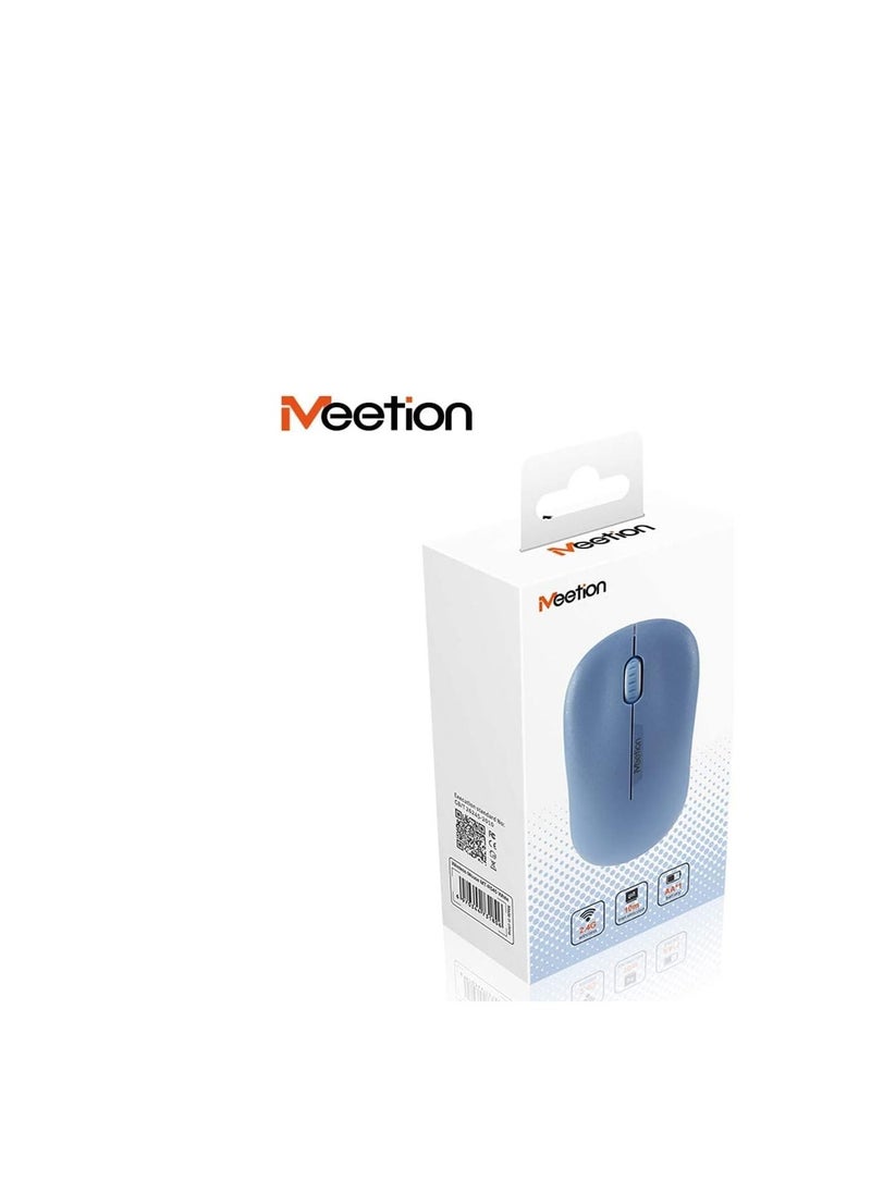 Meetion - Meetion R545 Wireless USB Mouse With LED Light DPI Control For PC And Laptop - Baby Blue - Image 1