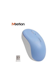 Meetion Meetion R545 Wireless USB Mouse With LED Light DPI Control For PC And Laptop - Baby Blue  - Image 3