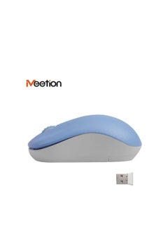 Meetion Meetion R545 Wireless USB Mouse With LED Light DPI Control For PC And Laptop - Baby Blue  - Image 4