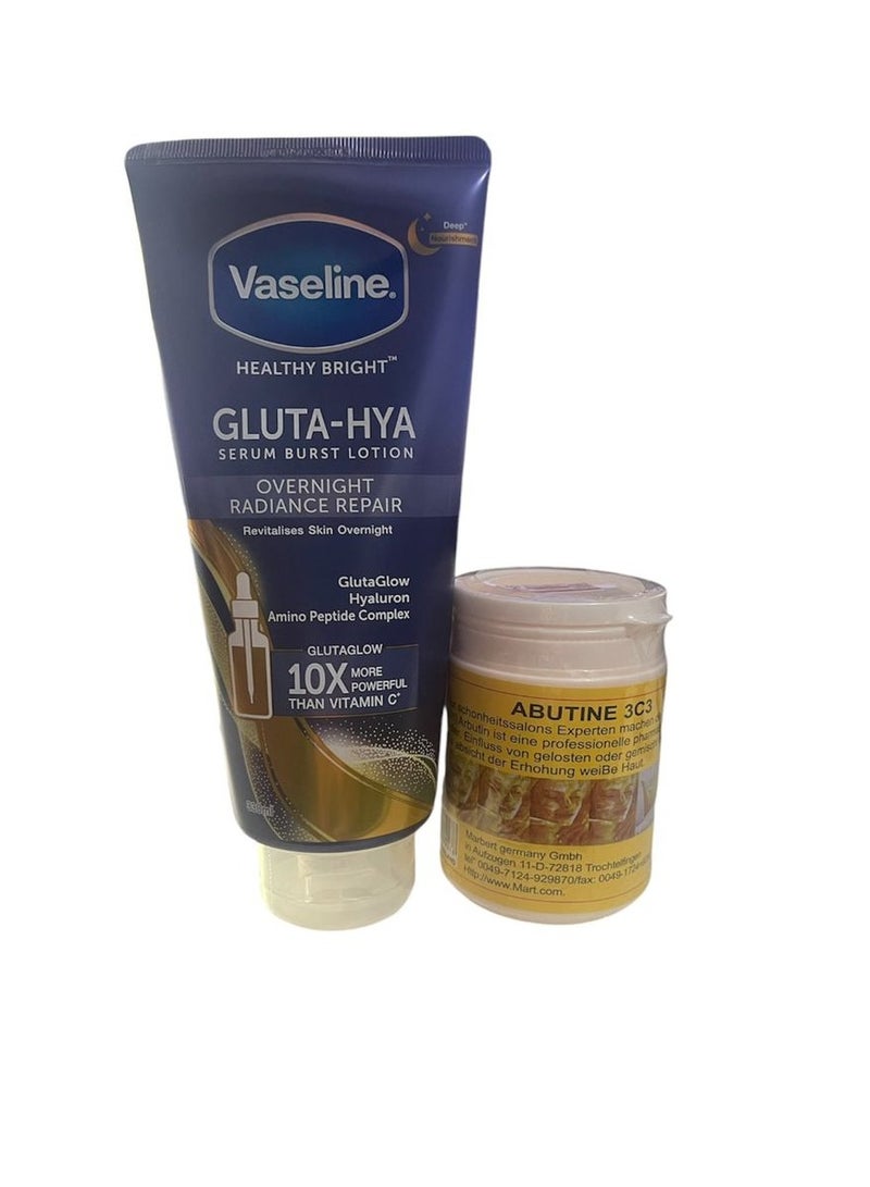 gluta hya overnight radiance and abutine c 3 c