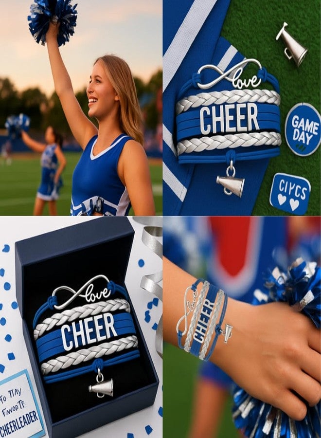 إنفينيتي كوليكشن مجموعة إنفينيتي - سوار التشجيع - مجوهرات إنفينيتي لوف قابلة للتعديل بألوان الفريق، مجوهرات وإكسسوارات التشجيع، هدية للمشجعات والفرق - Image 3