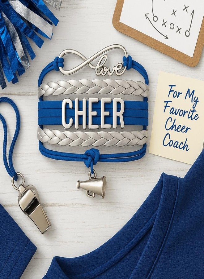 إنفينيتي كوليكشن مجموعة إنفينيتي - سوار التشجيع - مجوهرات إنفينيتي لوف قابلة للتعديل بألوان الفريق، مجوهرات وإكسسوارات التشجيع، هدية للمشجعات والفرق - Image 2