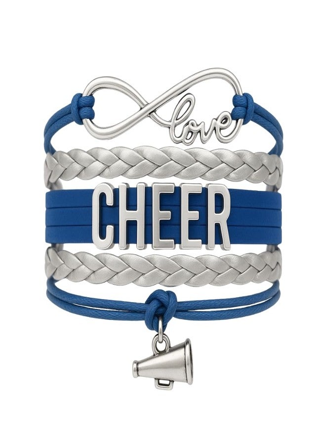 إنفينيتي كوليكشن مجموعة إنفينيتي - سوار التشجيع - مجوهرات إنفينيتي لوف قابلة للتعديل بألوان الفريق، مجوهرات وإكسسوارات التشجيع، هدية للمشجعات والفرق - Image 1