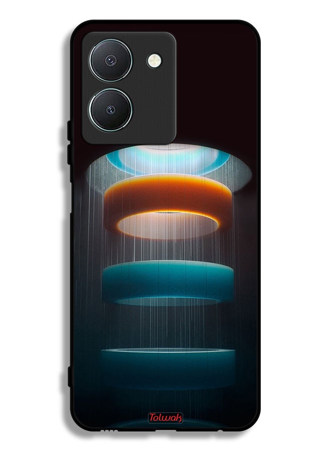 Tolwak Vivo Y36 5G Protective Case Cover Rings Art Pattern - Image 1