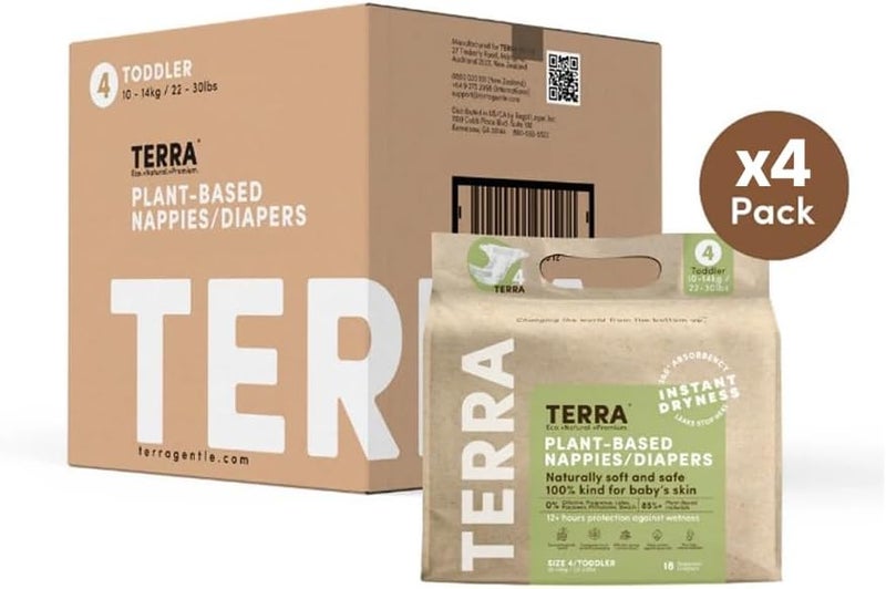 Terra حفاضات أطفال نباتية الحجم 4 من تيرا - Image 5