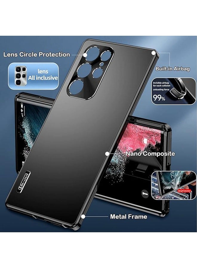 General For Samsung Galaxy S24 Ultra/S24 Plus/S24 Phone Case, [Military Grade Drop Resistant] [Camera Lens Protection] Magnetic Metal Cushion Ultra Thin Back Cover Phone Case  - Image 3
