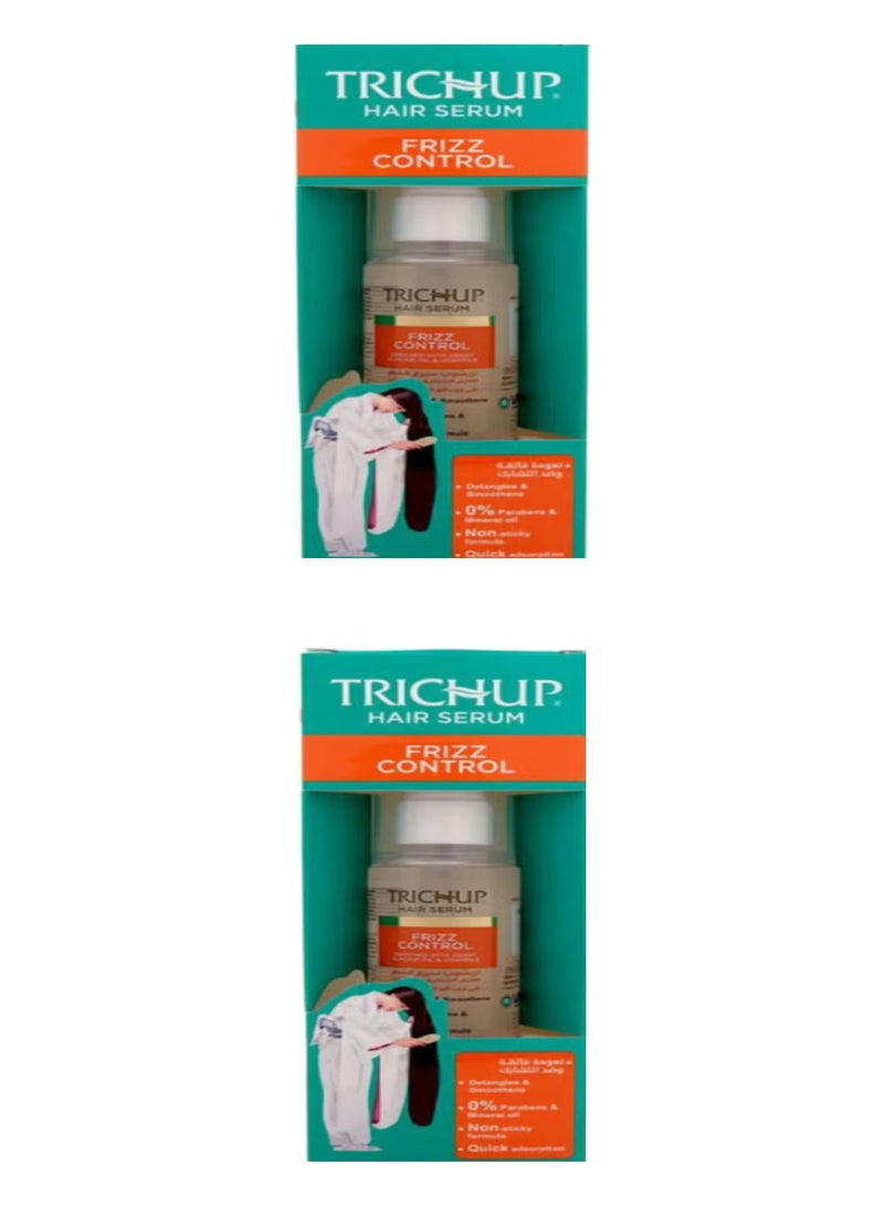 TRICHUP Frizz Control Serum Clear 2*60ml  (pack of 2) - Image 1