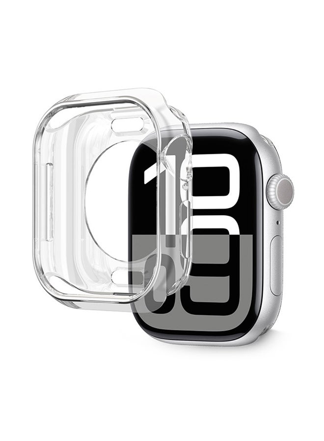 O Ozone TPU Case for Apple Watch Series 10 42mm, Ultra Thin Soft TPU Shockproof Case Cover Bumper Protector for iWatch Accessories - Clear  - Image 1