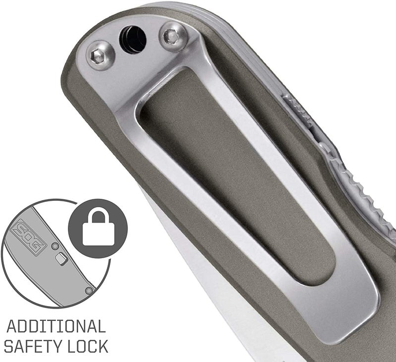 SOG TWI8-CP Twitch II 6.20 Inch EDC Folding Knife, silver - Image 5