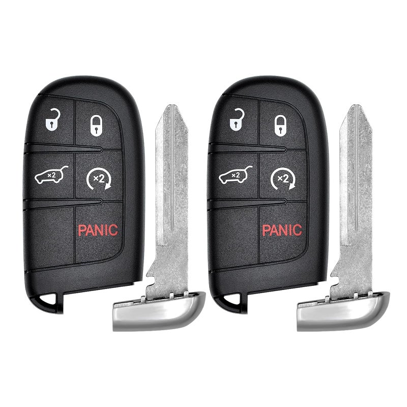 Vurkcy 5Button Key Fob Replacement for 20142022 Jeep Grand Cherokee 433 MHz Plastic Metal 2Pcs - Image 2
